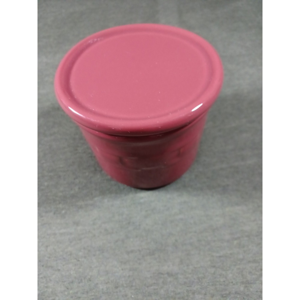 Longaberger Pottery Woven Traditions Crock Paprika‎ Red Cranberry